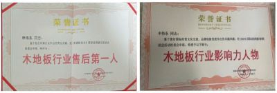 木地板優(yōu)秀行業(yè)優(yōu)秀勞?！陚|